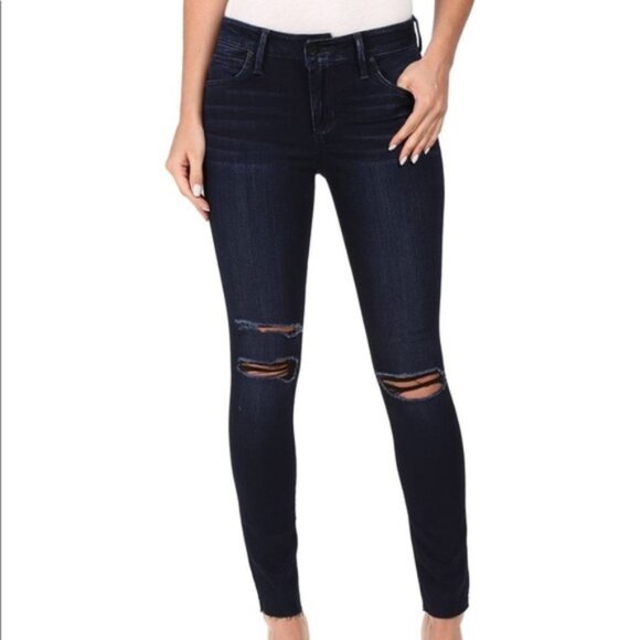 Anthropologie Joe's Jeans Women's Icon Skinny Ankle Jeans Denim Dark Wash - Picture 1 of 16